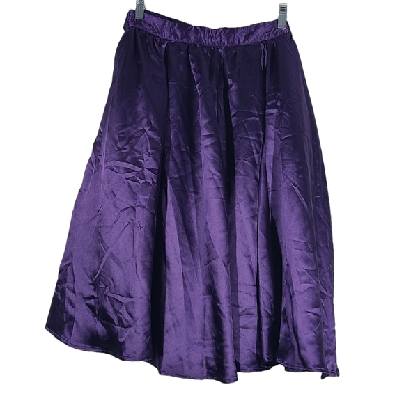 Nwt Cato Eggplant Alaskannight Full A Skirt  Medium - Picture 1 of 4